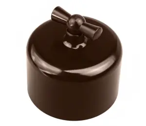 ЭЛМАКС - Выключатель 1-кл. R, пластик, Коричневый элмакс, электротехника, кабель, светотехника, elmax.pro