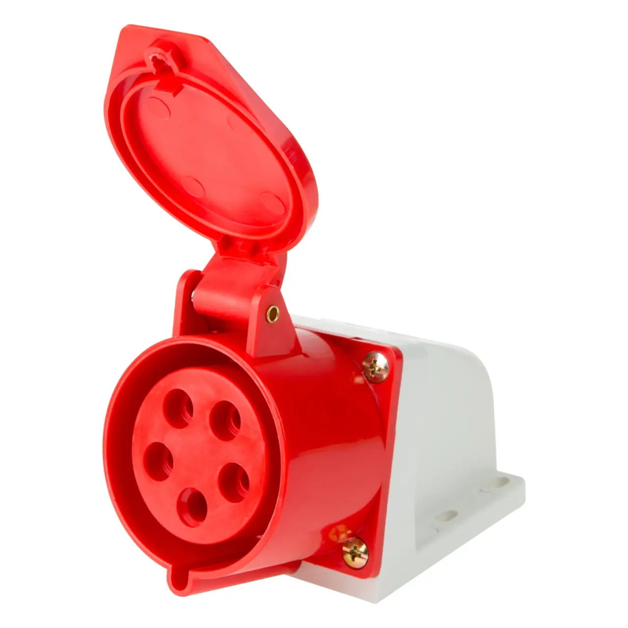 ЭЛМАКС - Розетка 125 стационарная 3Р+РЕ+N 32А 380В IP44 REXANT элмакс, электротехника, кабель, светотехника, elmax.pro