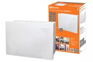ЭЛМАКС - Бокс мультимедийный БМ-ВП-01, 420х320х150, ТВх4, ТФх5, 2 сетевых мод., колодка питания TDM элмакс, электротехника, кабель, светотехника, elmax.pro