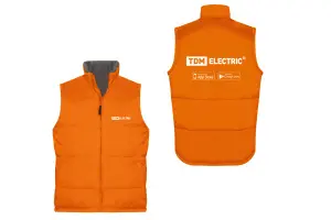 ЭЛМАКС - Жилет утеплённый (XXL) TDM элмакс, электротехника, кабель, светотехника, elmax.pro