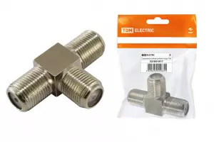 ЭЛМАКС - Соединитель кабеля тройник гнезда, инд. упаковка TDM элмакс, электротехника, кабель, светотехника, elmax.pro