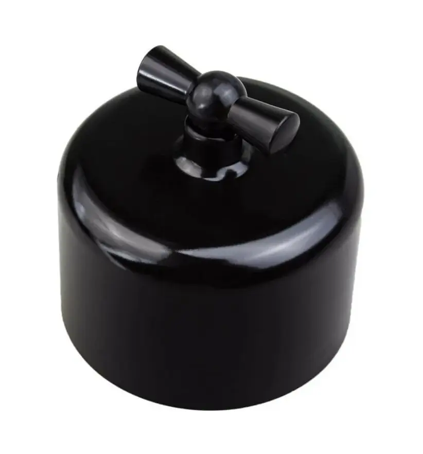 ЭЛМАКС - Выключатель 1-кл. проходной R, пластик, Черный элмакс, электротехника, кабель, светотехника, elmax.pro