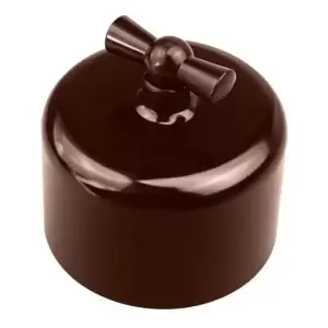 ЭЛМАКС - Выключатель 2-кл. R, пластик, Коричневый элмакс, электротехника, кабель, светотехника, elmax.pro