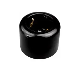 ЭЛМАКС - Розетка двухполюсная с ЗК, R, пластик, черный элмакс, электротехника, кабель, светотехника, elmax.pro