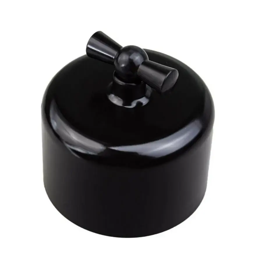 ЭЛМАКС - Выключатель 2-кл. R, пластик, Черный элмакс, электротехника, кабель, светотехника, elmax.pro