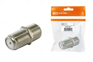 ЭЛМАКС - Переходник гнездо F - гнездо F, инд. упаковка TDM элмакс, электротехника, кабель, светотехника, elmax.pro