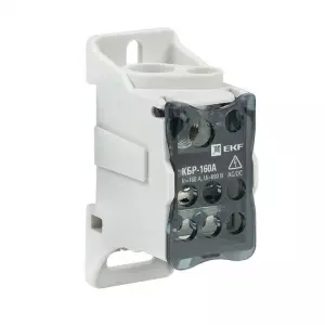 ЭЛМАКС - Блок распред (КРОСС) крепеж на панель и DIN КБР-160 A EKF элмакс, электротехника, кабель, светотехника, elmax.pro