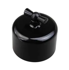 ЭЛМАКС - Выключатель 1-клавишный R, пластик, Черный элмакс, электротехника, кабель, светотехника, elmax.pro