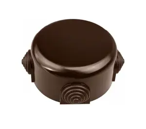 ЭЛМАКС - Распределительная коробка 90мм R, пластик, коричневый (4 кабельных ввода в комплекте) элмакс, электротехника, кабель, светотехника, elmax.pro